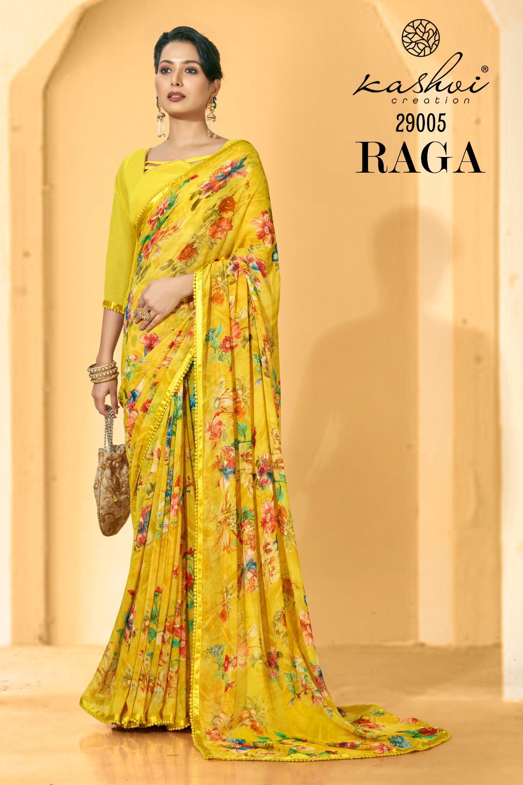 lt kashvi creation raga georgette exclusive print saree catalog