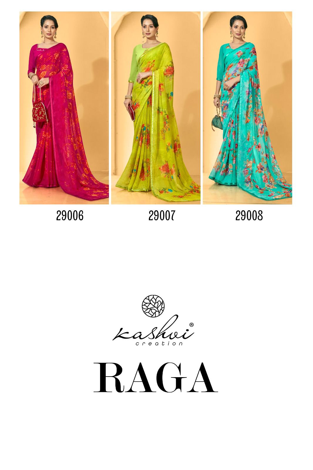 lt kashvi creation raga georgette exclusive print saree catalog