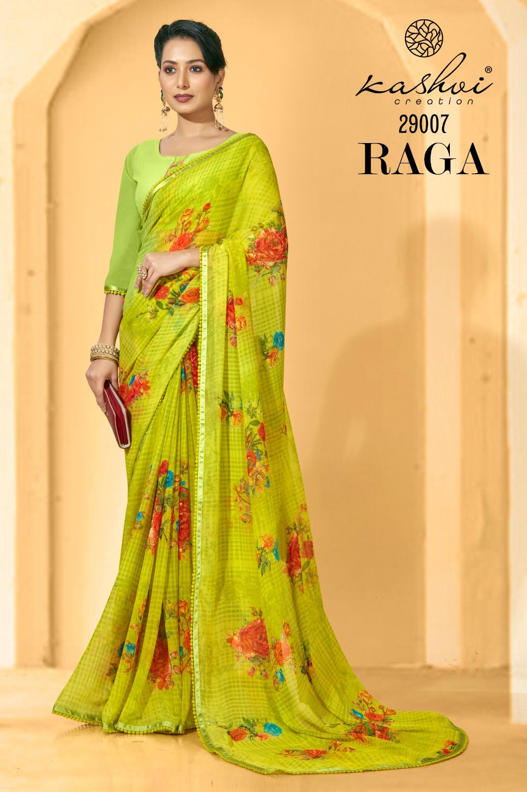 lt kashvi creation raga georgette exclusive print saree catalog