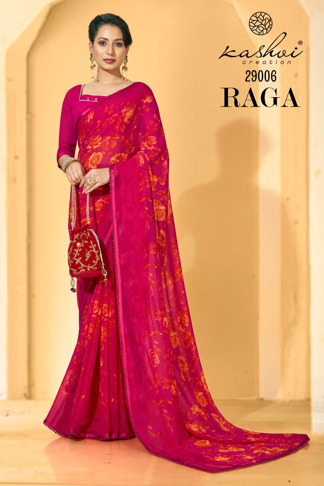 lt kashvi creation raga georgette exclusive print saree catalog