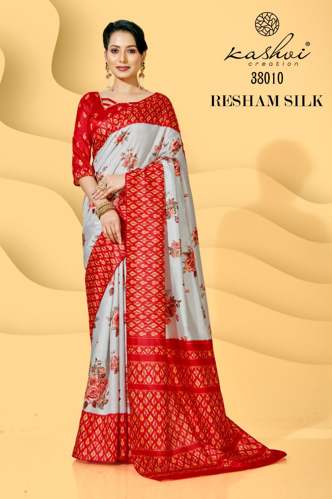 lt kashvi creation resham silk viscose elegant saree catalog