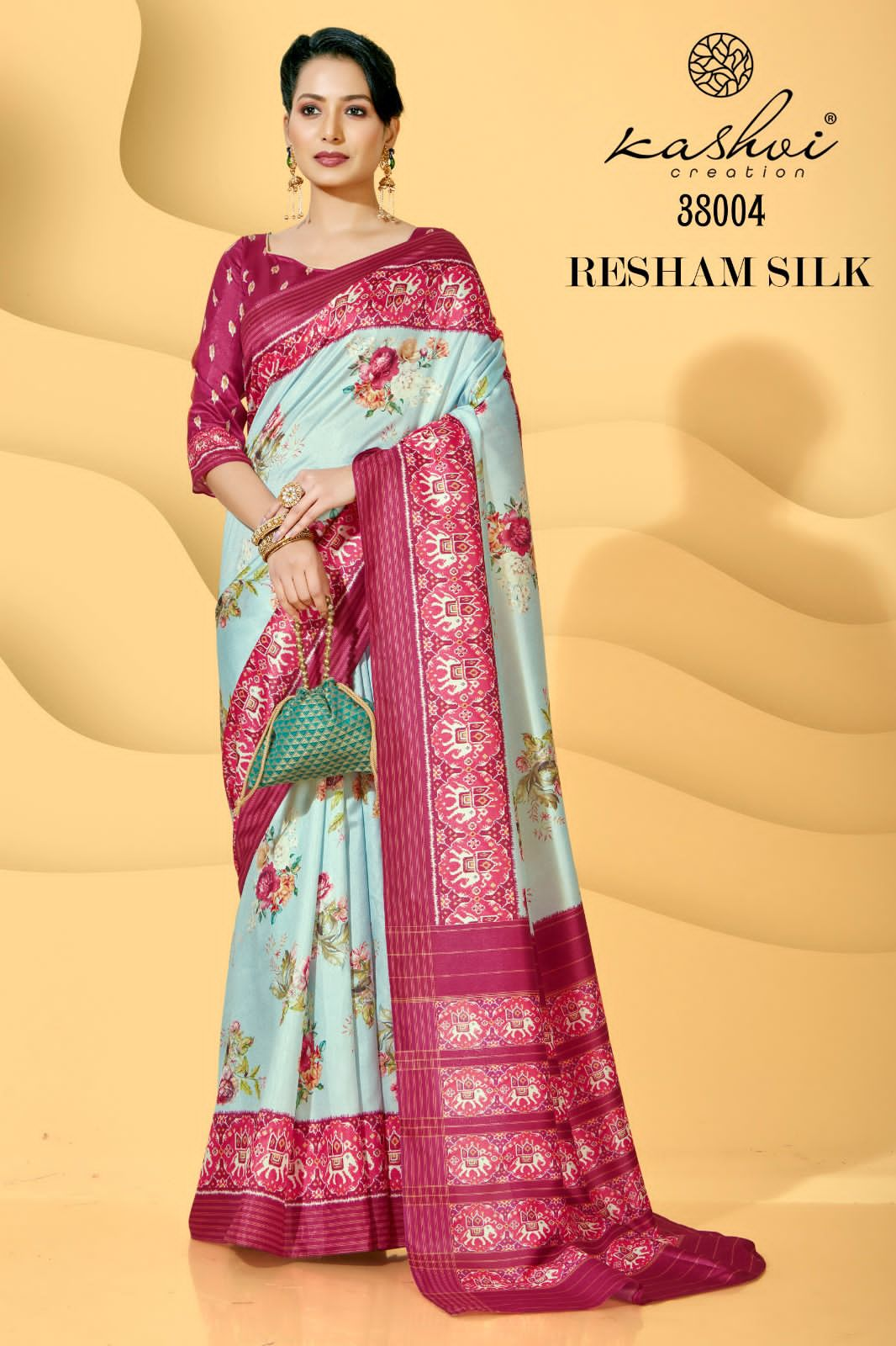 lt kashvi creation resham silk viscose elegant saree catalog