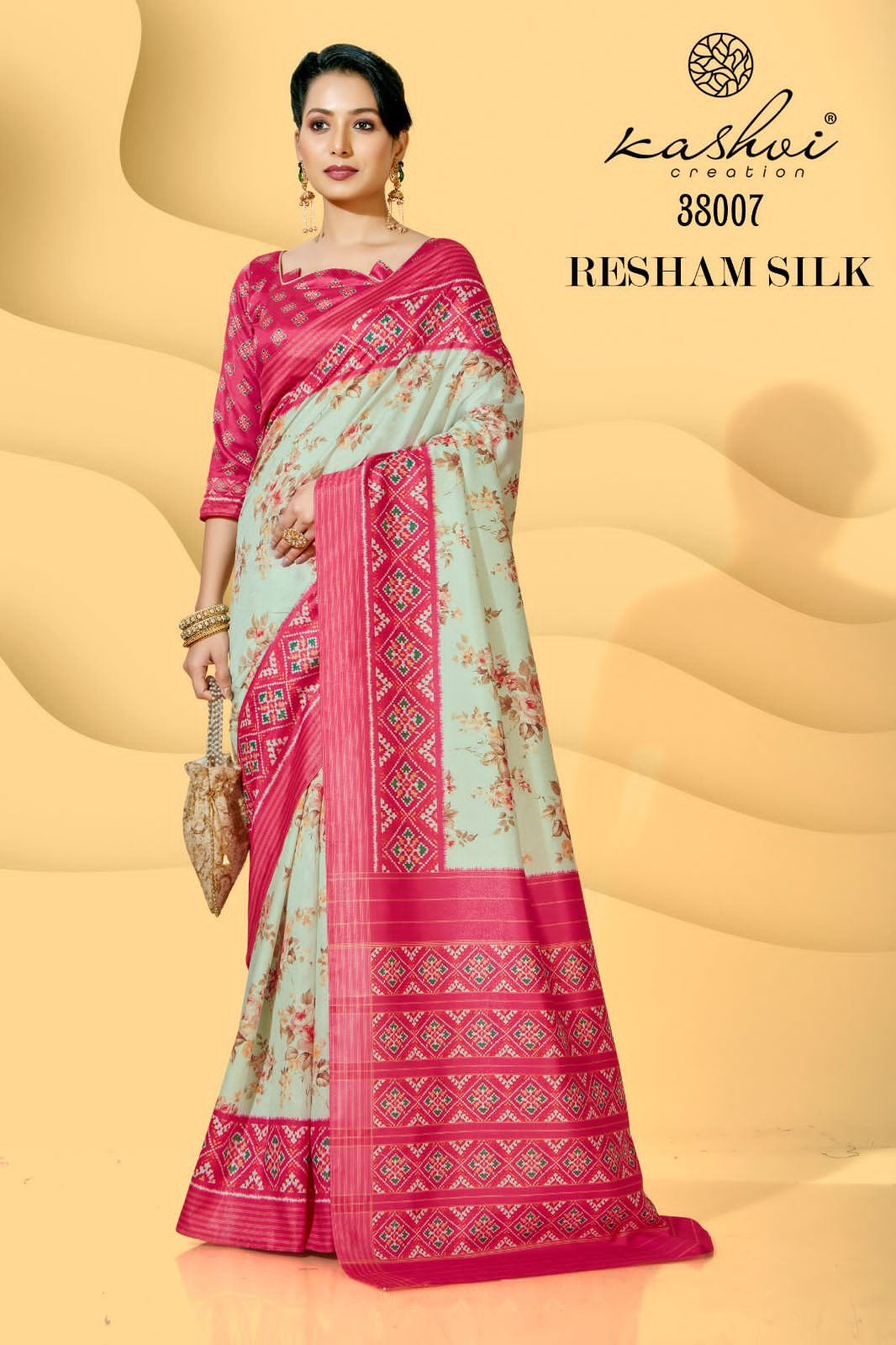 lt kashvi creation resham silk viscose elegant saree catalog