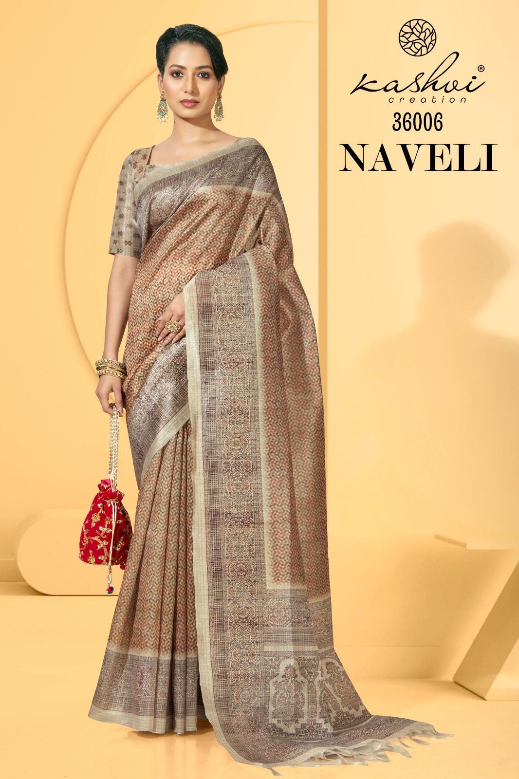 lt kshvi creation naveli silk exclusive print saree catalog