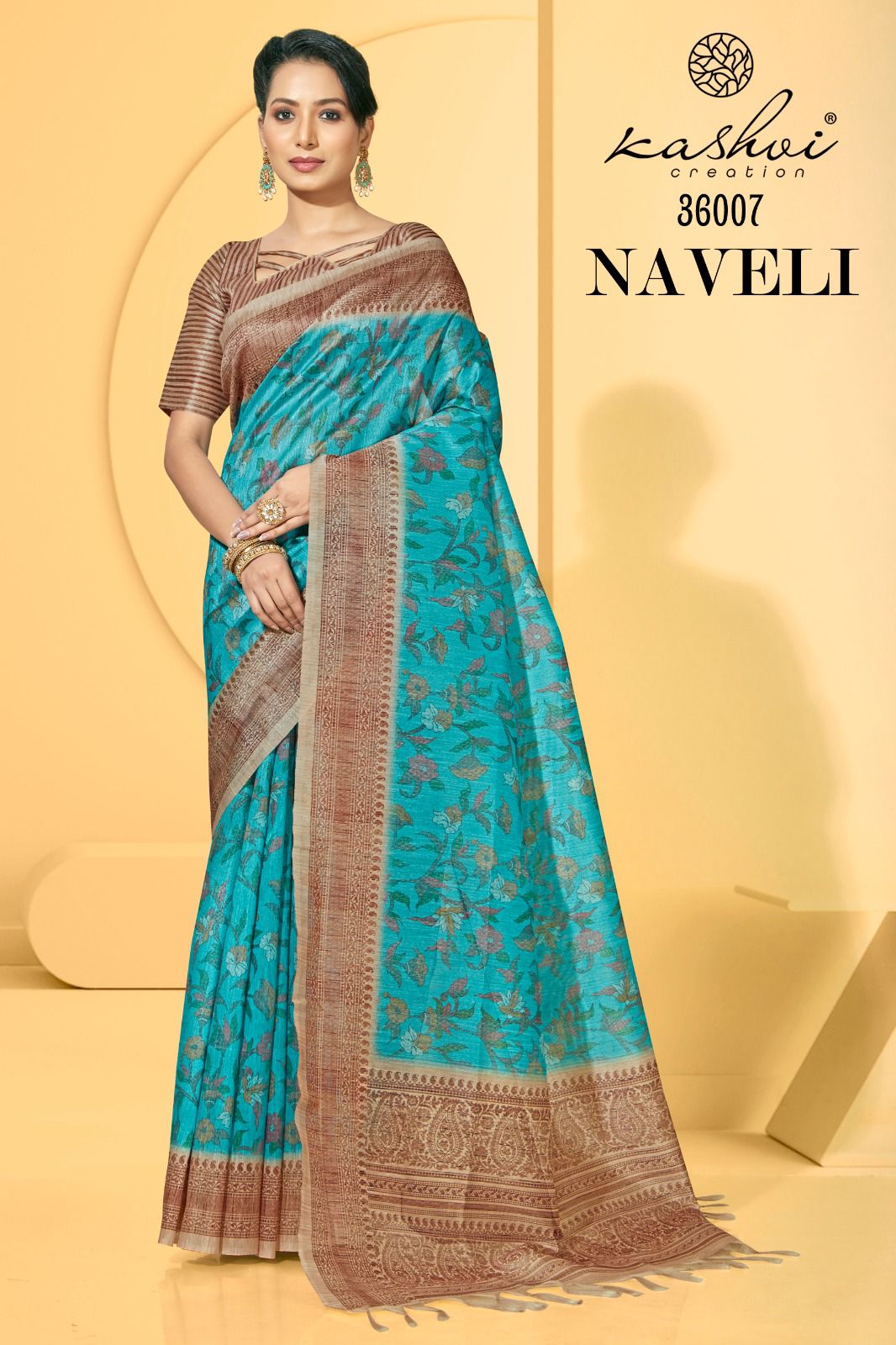 lt kshvi creation naveli silk exclusive print saree catalog