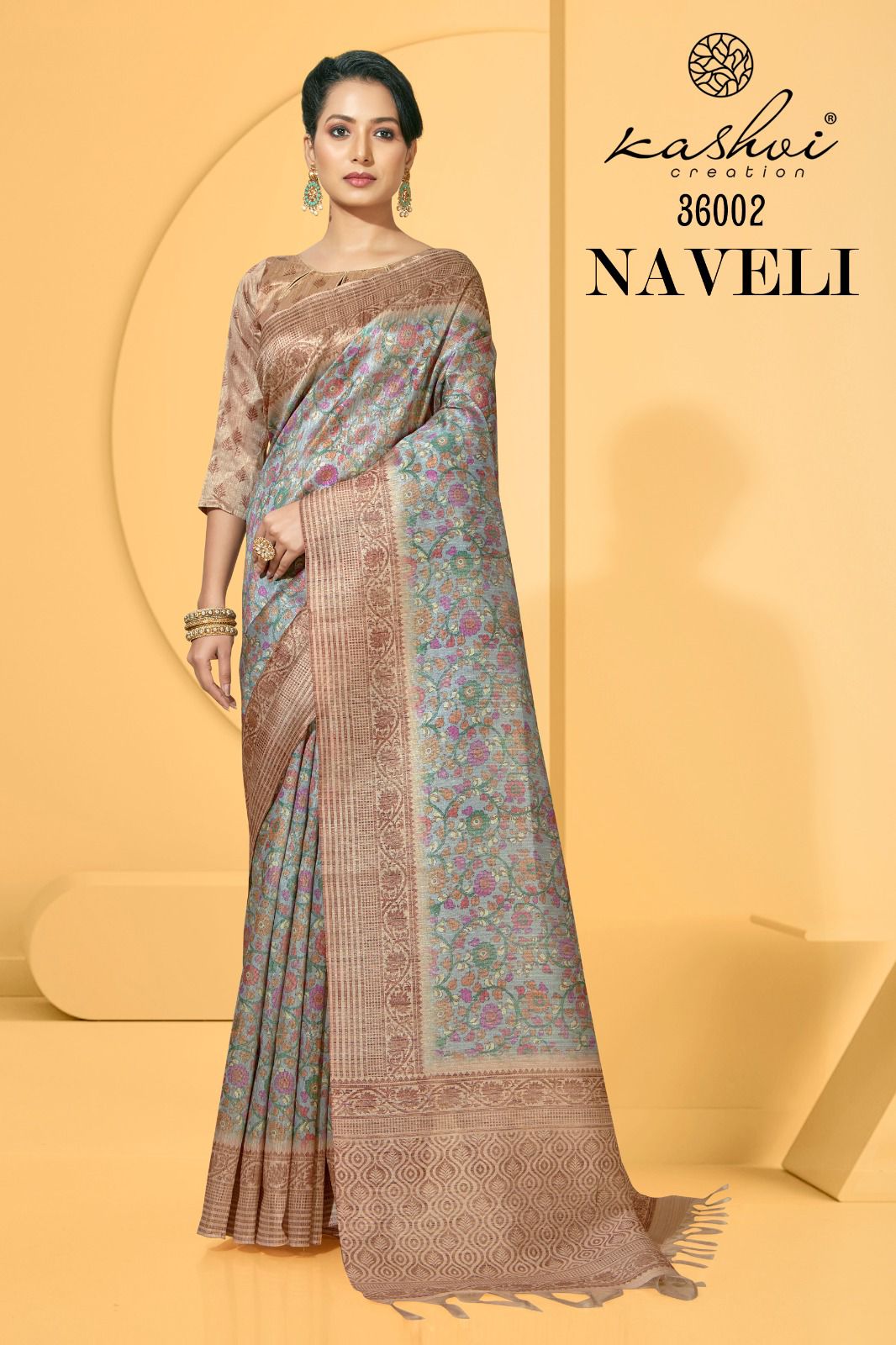 lt kshvi creation naveli silk exclusive print saree catalog