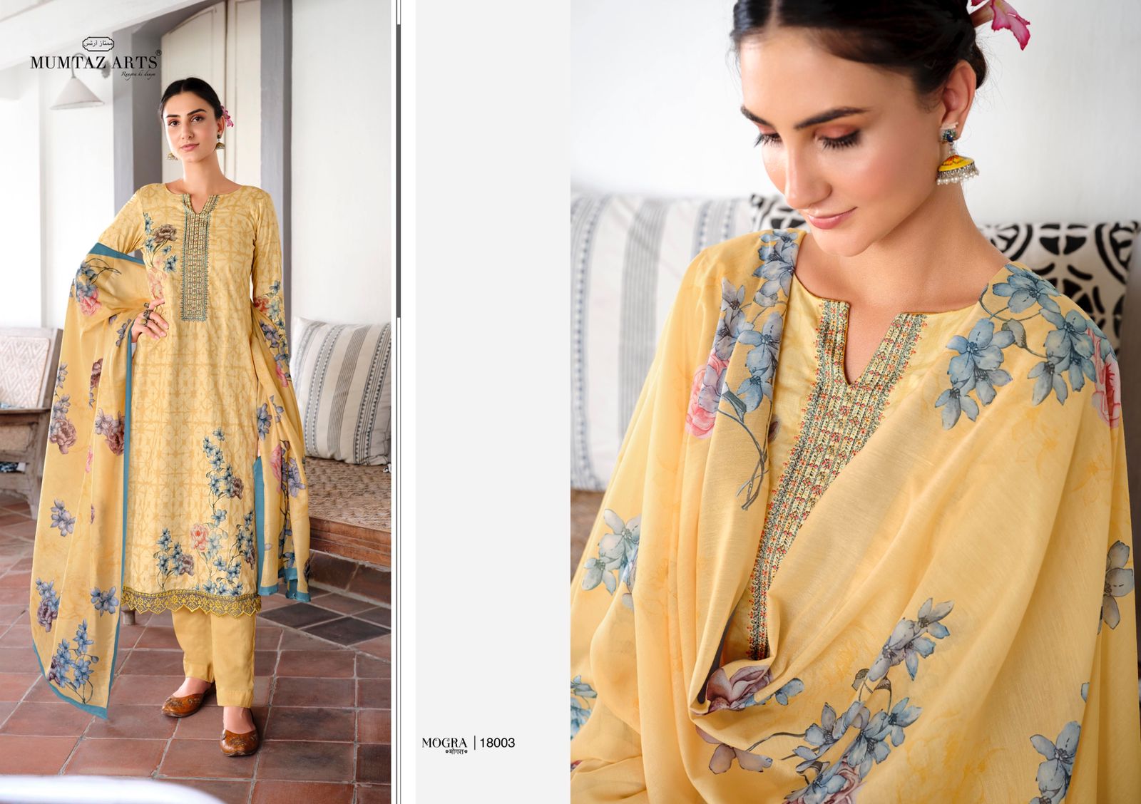 mumtaz art rango ki duniya mogra pure lawn cotton exclusive print salwar suit catalog