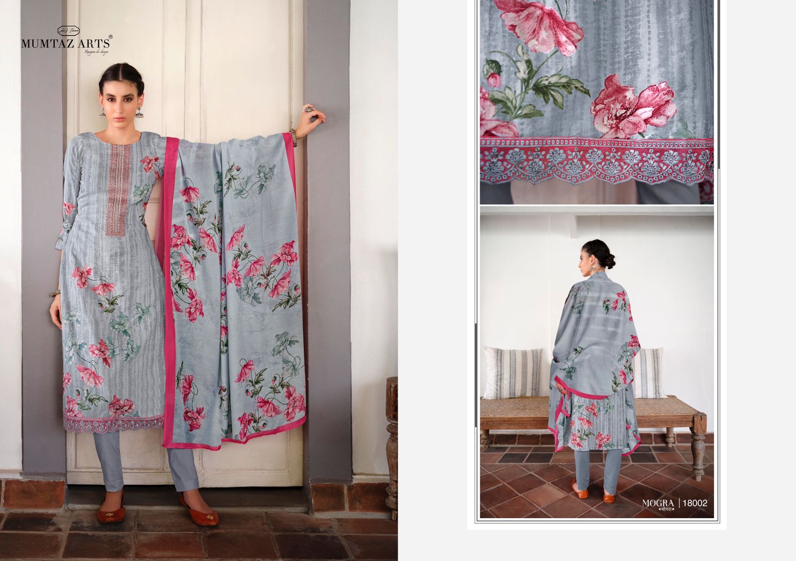 mumtaz art rango ki duniya mogra pure lawn cotton exclusive print salwar suit catalog