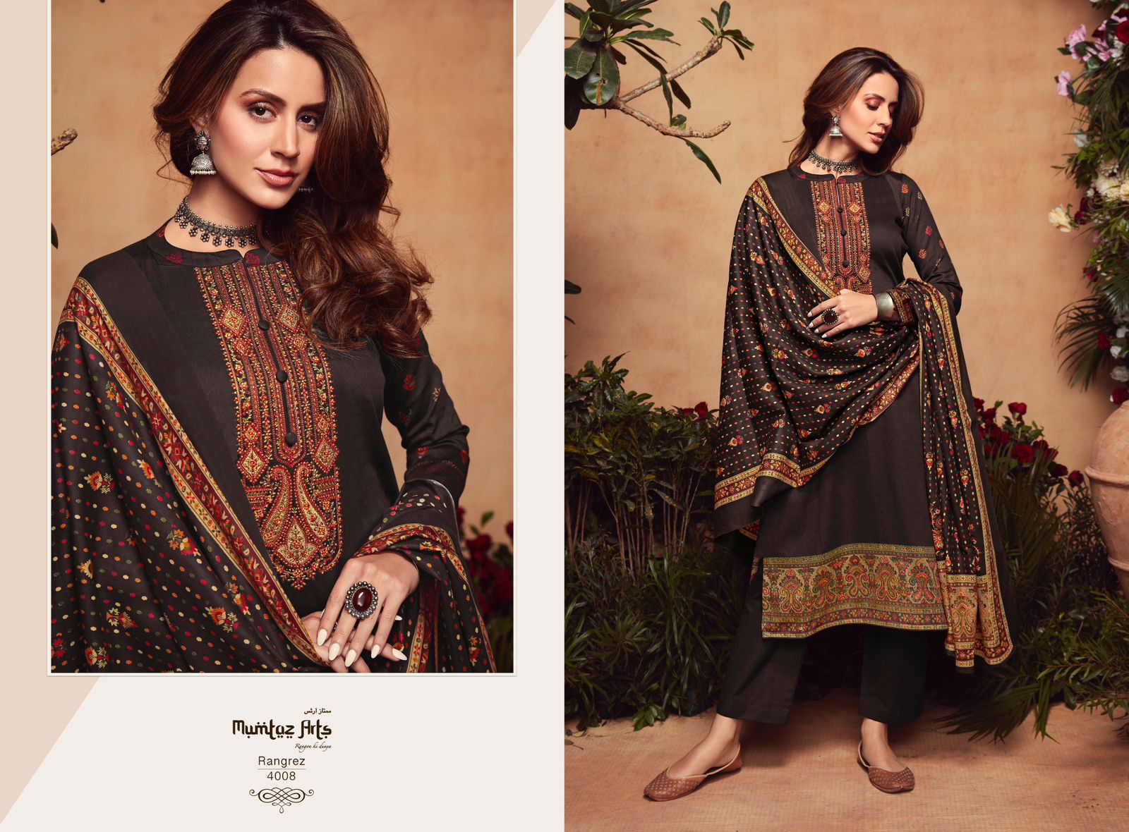 mumtaz art rangrez viscose elegant salwar suit catalog