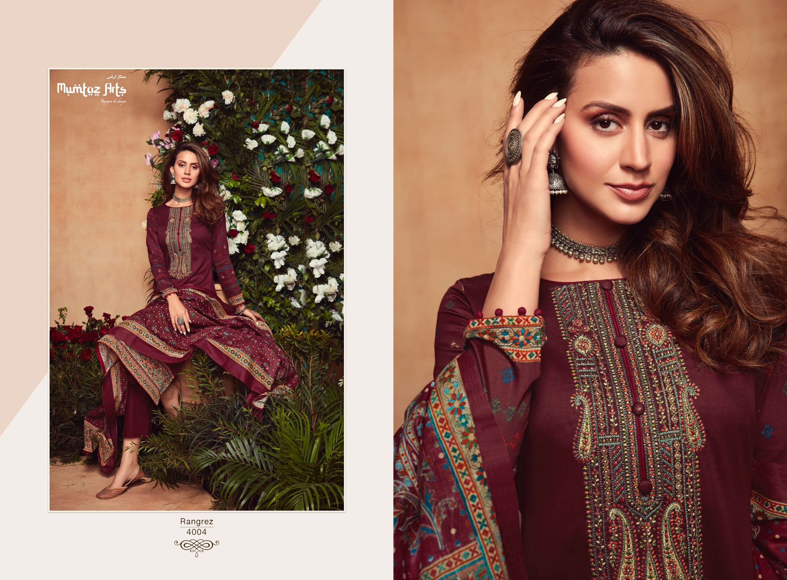 mumtaz art rangrez viscose elegant salwar suit catalog