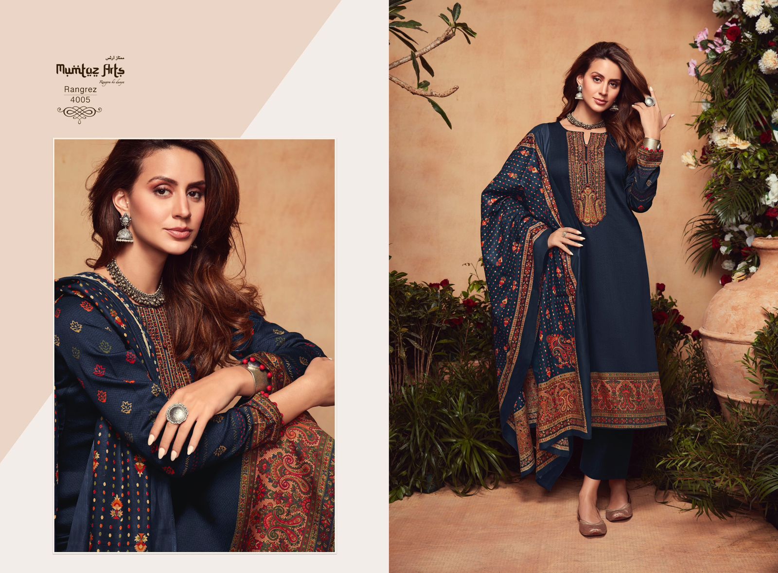 mumtaz art rangrez viscose elegant salwar suit catalog