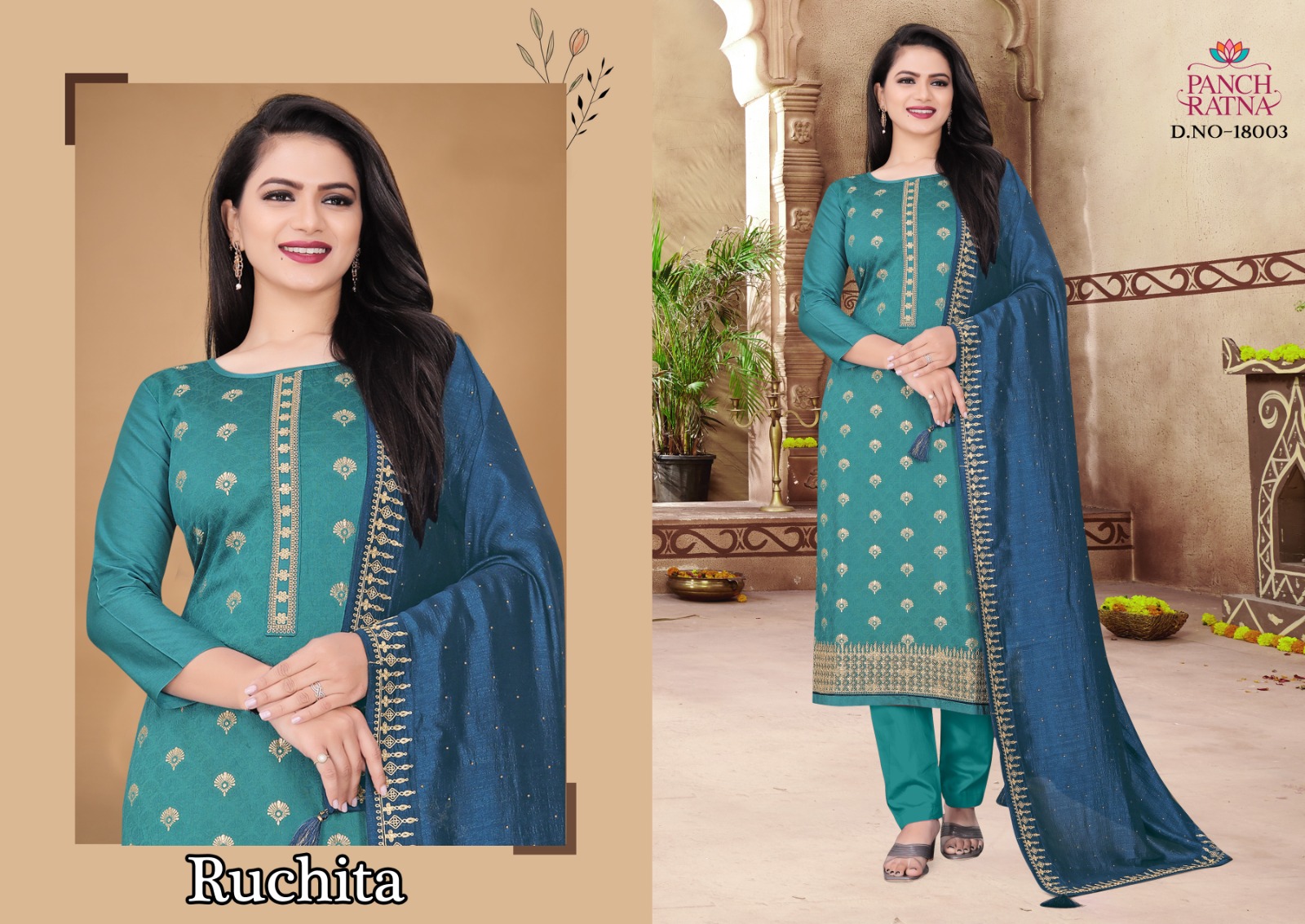 panch ratna ruchita dola catchy look salwar suit catalog