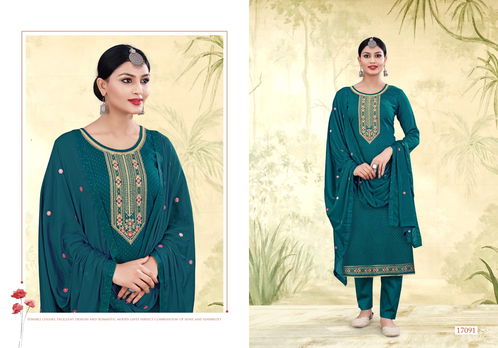 panch ratna shamita viscose decent look salwar suit catalog