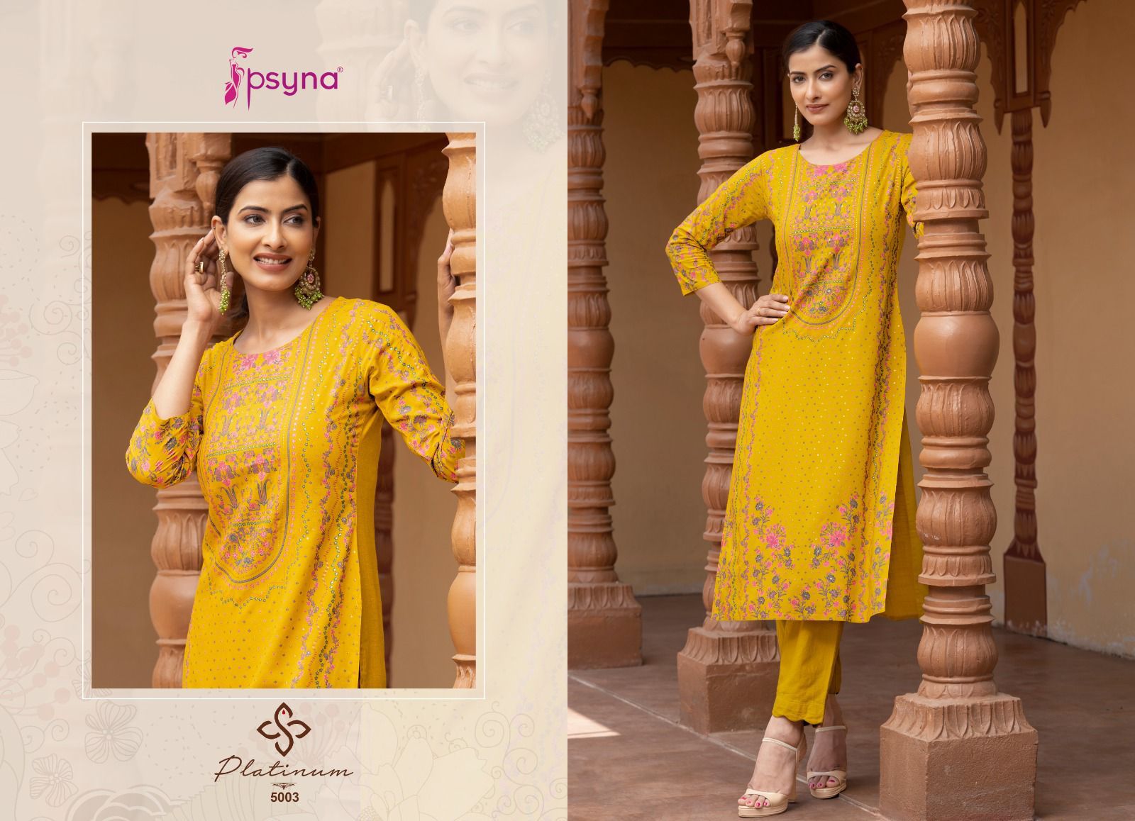 psyna platinum vol 5 rayon catchy look kurti catalog