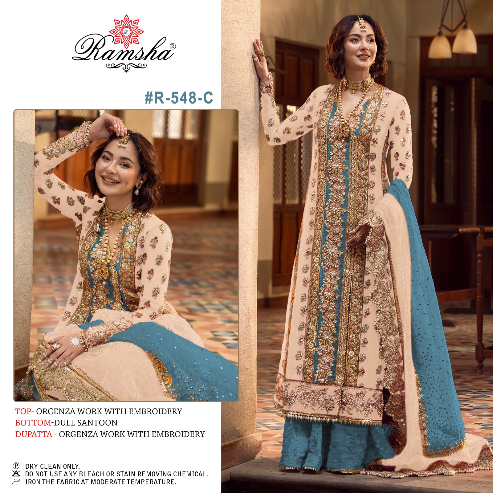 Ramsha Ramsha R-548 C Salwar Kameez Georgette Singles