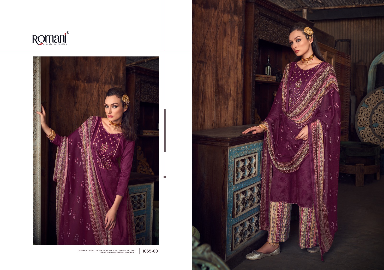 romani manvika jam cotton decent look salwar suit catalog