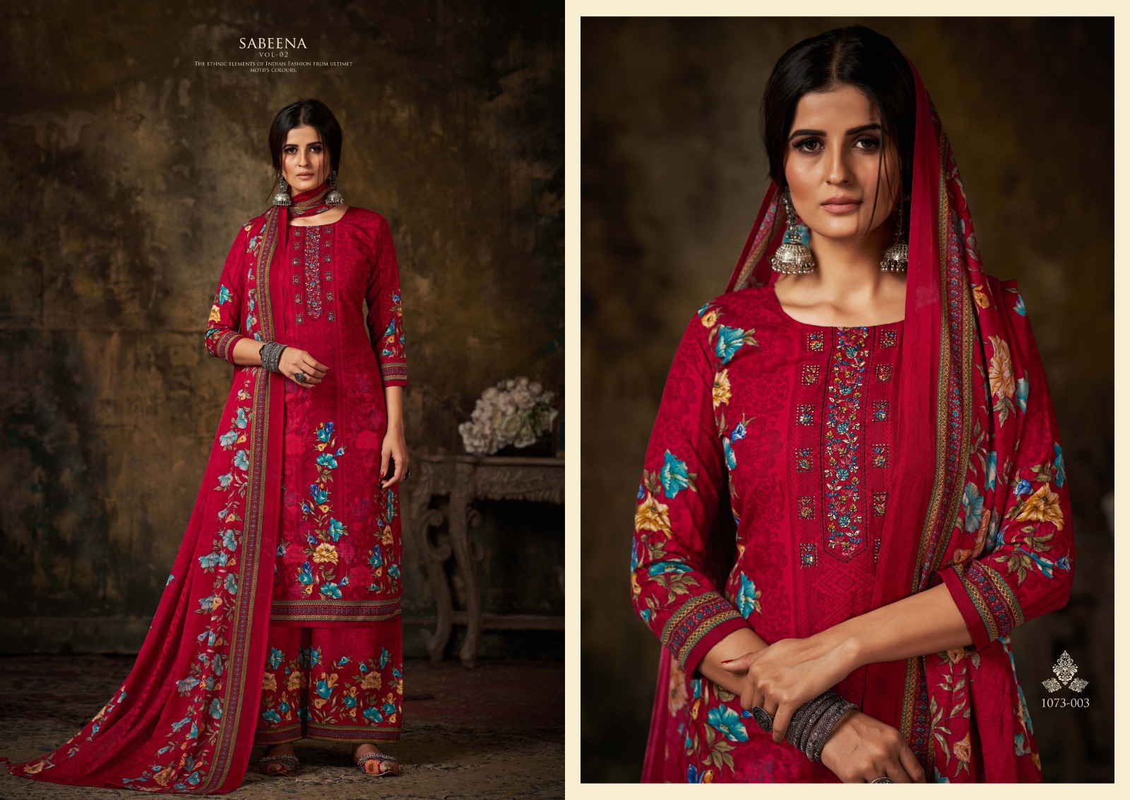 romani sabeena vol 2 cotton decent look salwar suit catalog