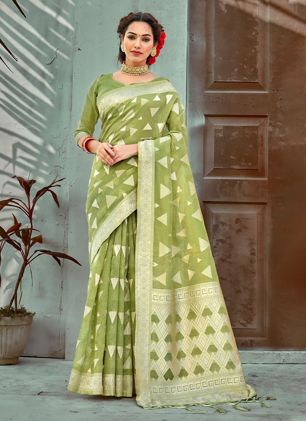 sangam print ardhangini cotton regal look saree catalog