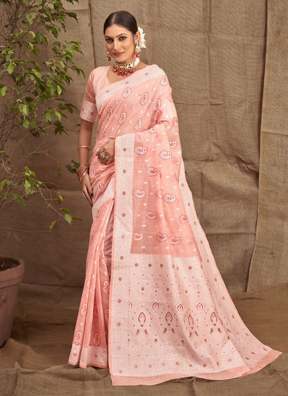 sangam print indra cotton authentic fabrics saree catalog