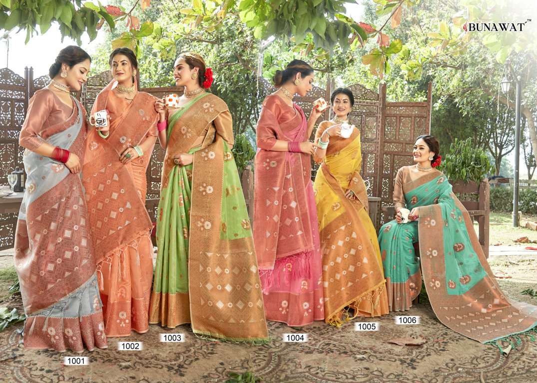 sangam print mahotsav organza catchy look saree catalog