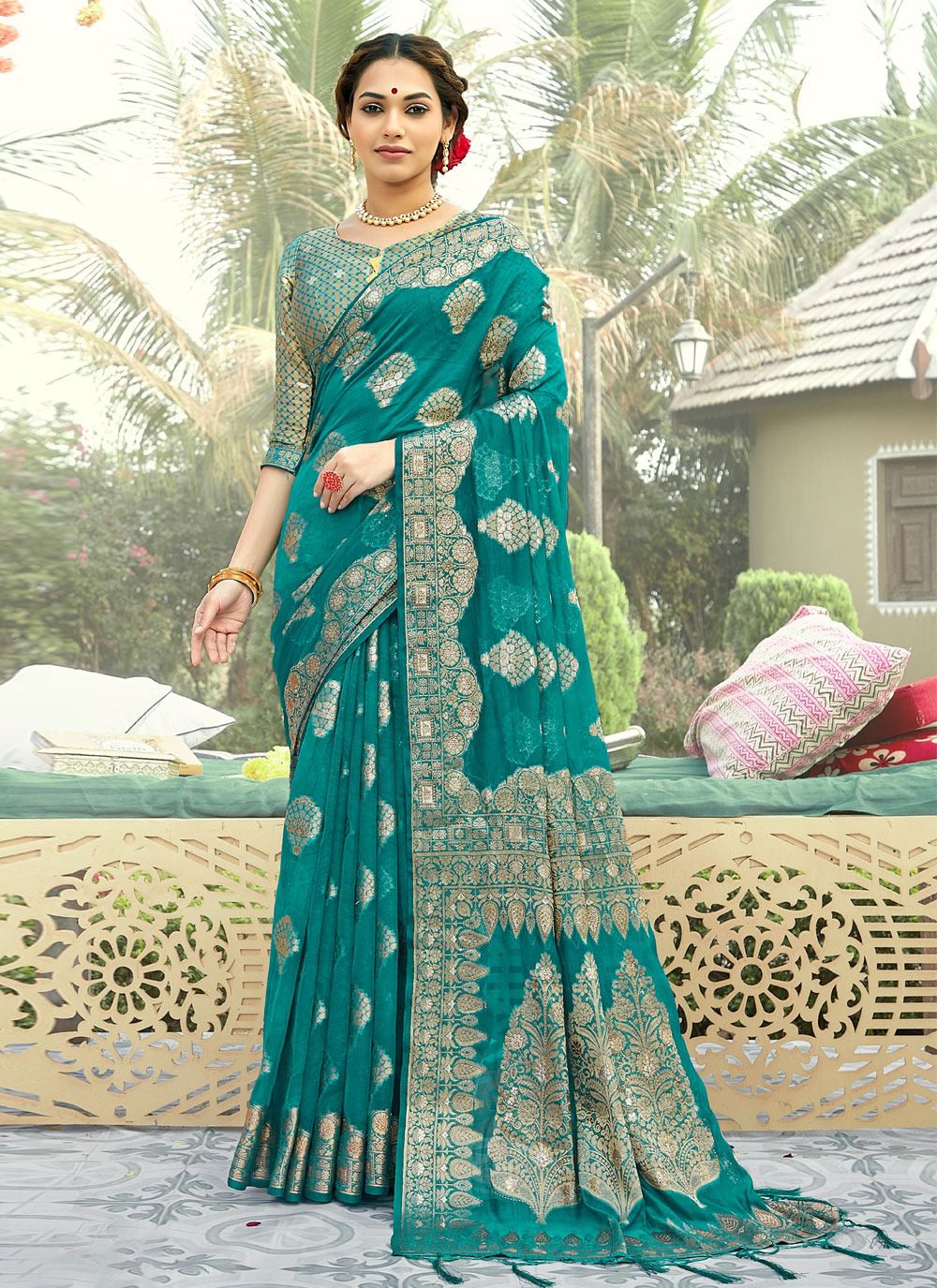 sangam print manbhawan organza regal look saree catalog