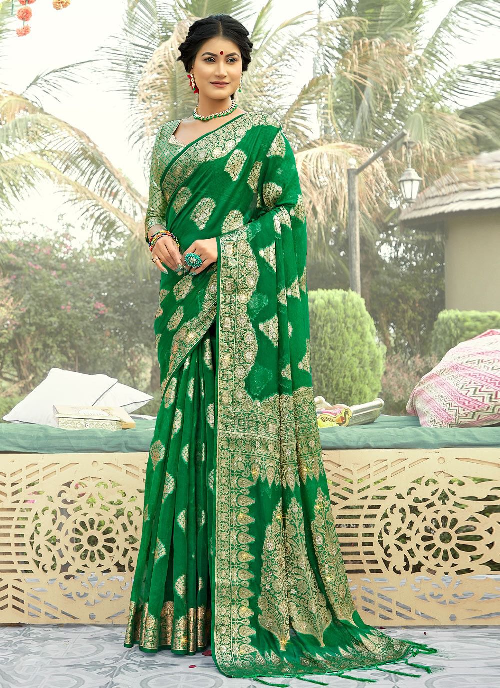 sangam print manbhawan organza regal look saree catalog