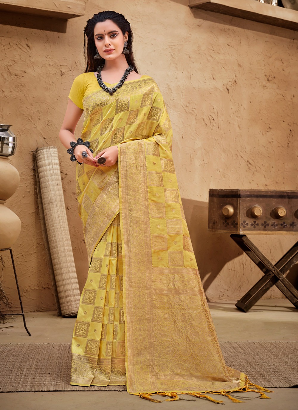 sangam print manjuba silk silk elegant saree catalog