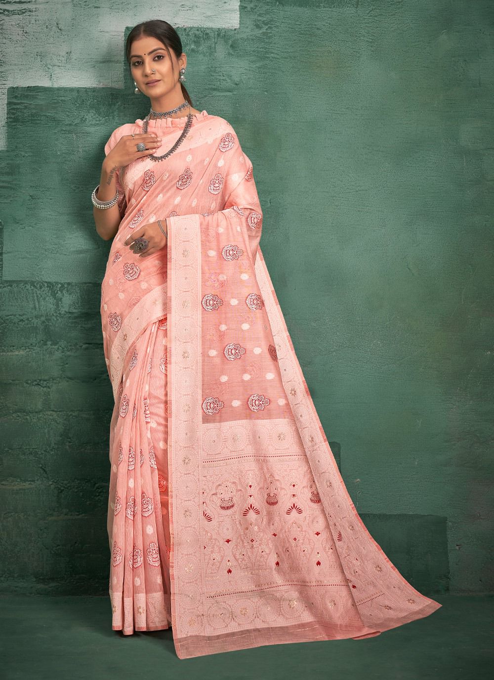 sangam print prabha cotton catchy look saree catalog