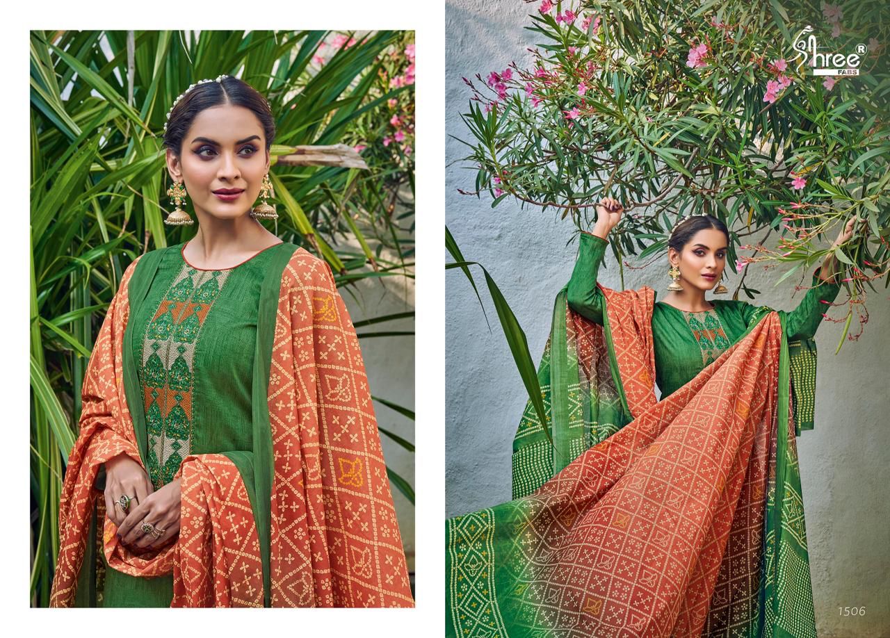 shree fab mishka jam cotton regal look salwar suit catalog