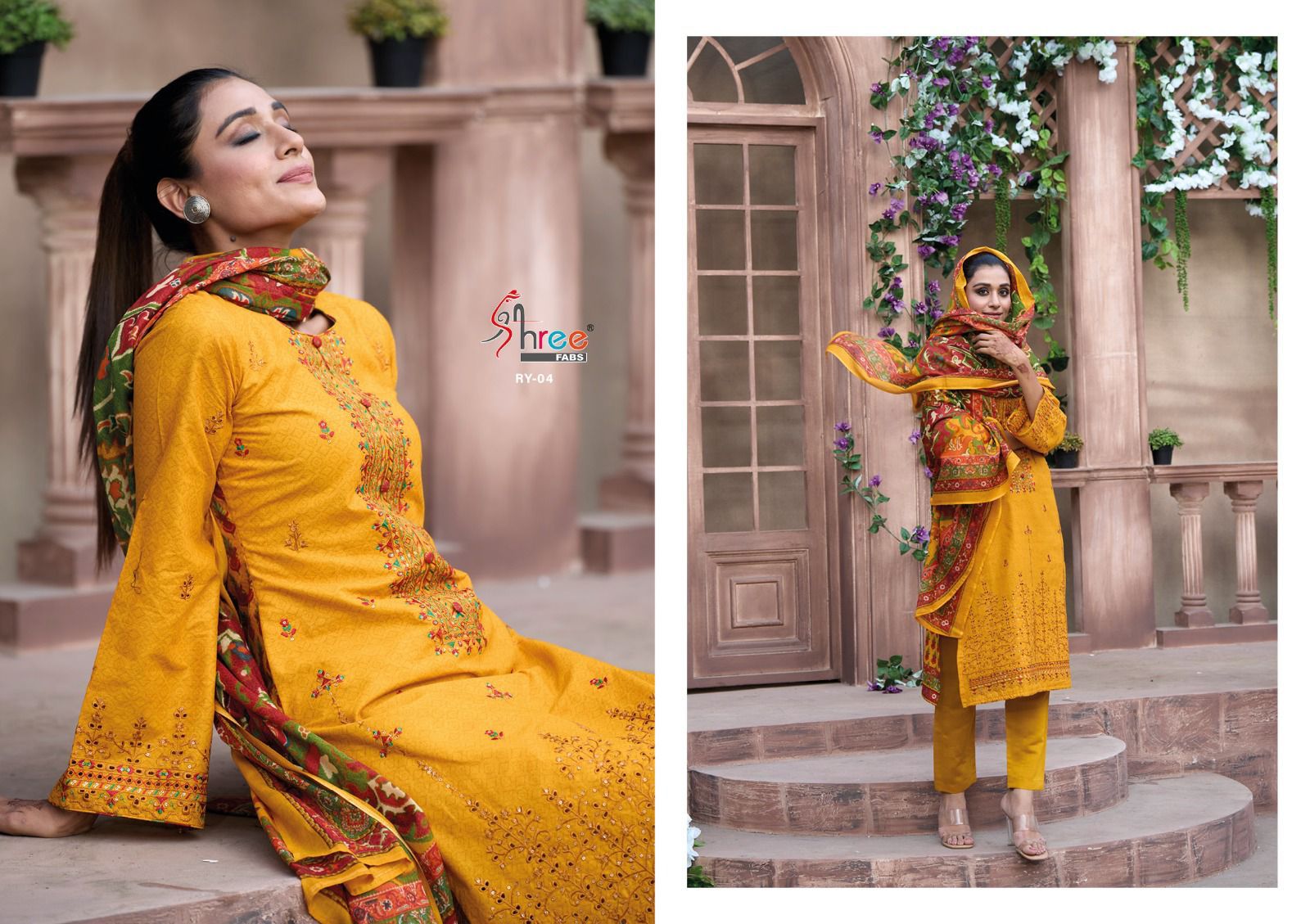 shree fabs riwayat vol 1 cotton gorgeous look salwar suit catalog