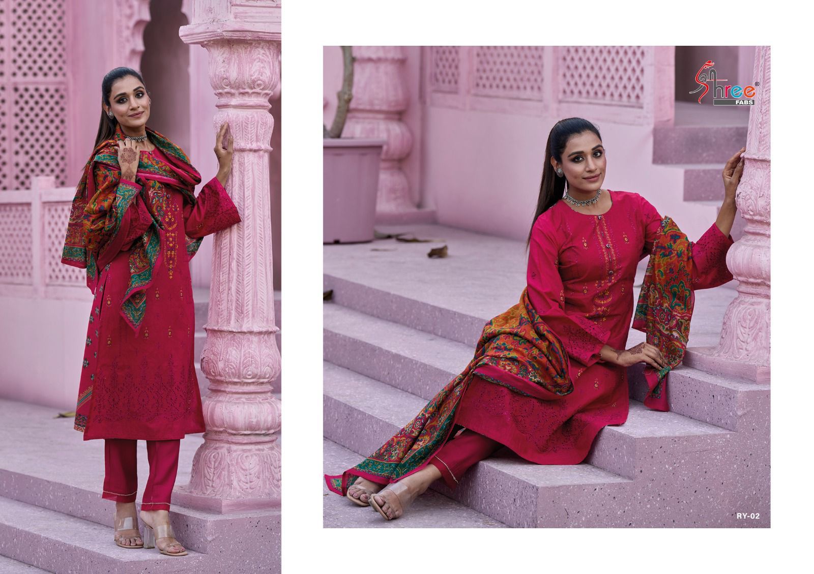 shree fabs riwayat vol 1 cotton gorgeous look salwar suit catalog