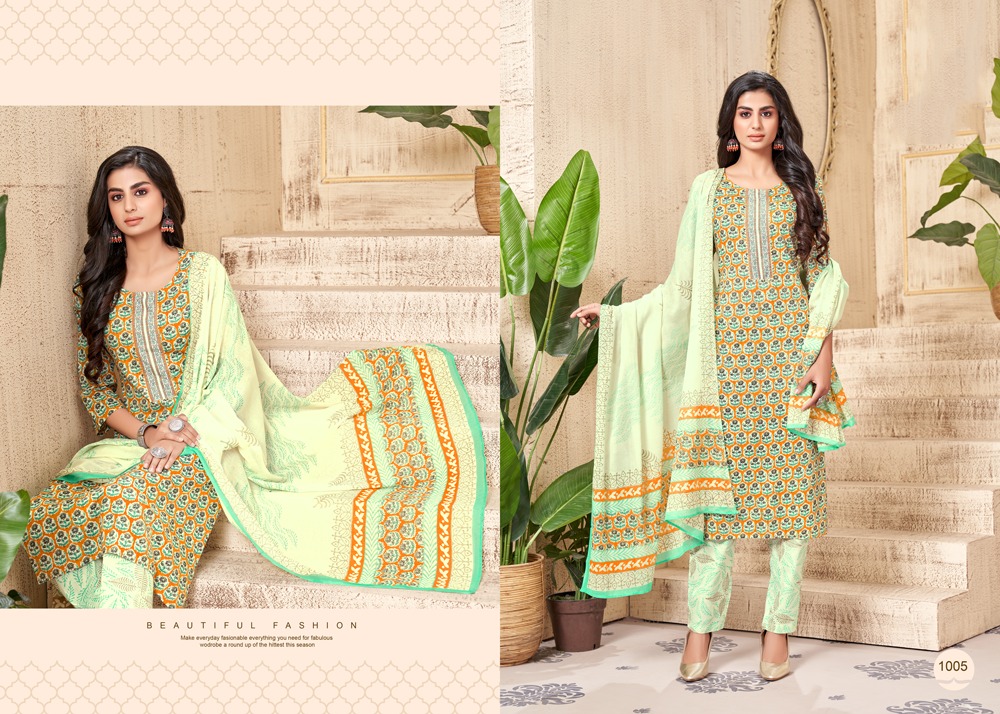 tzu umaiza cotton aunthentic fabrics top bottom with dupatta catalog