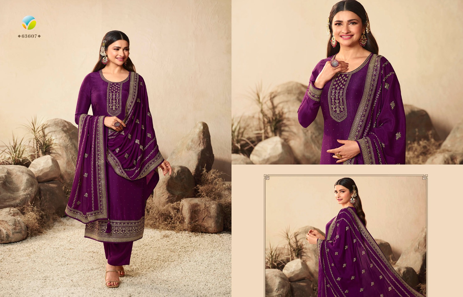 vinay fashion kaseesh geet dola silk chinon gorgeous look gawon catalog