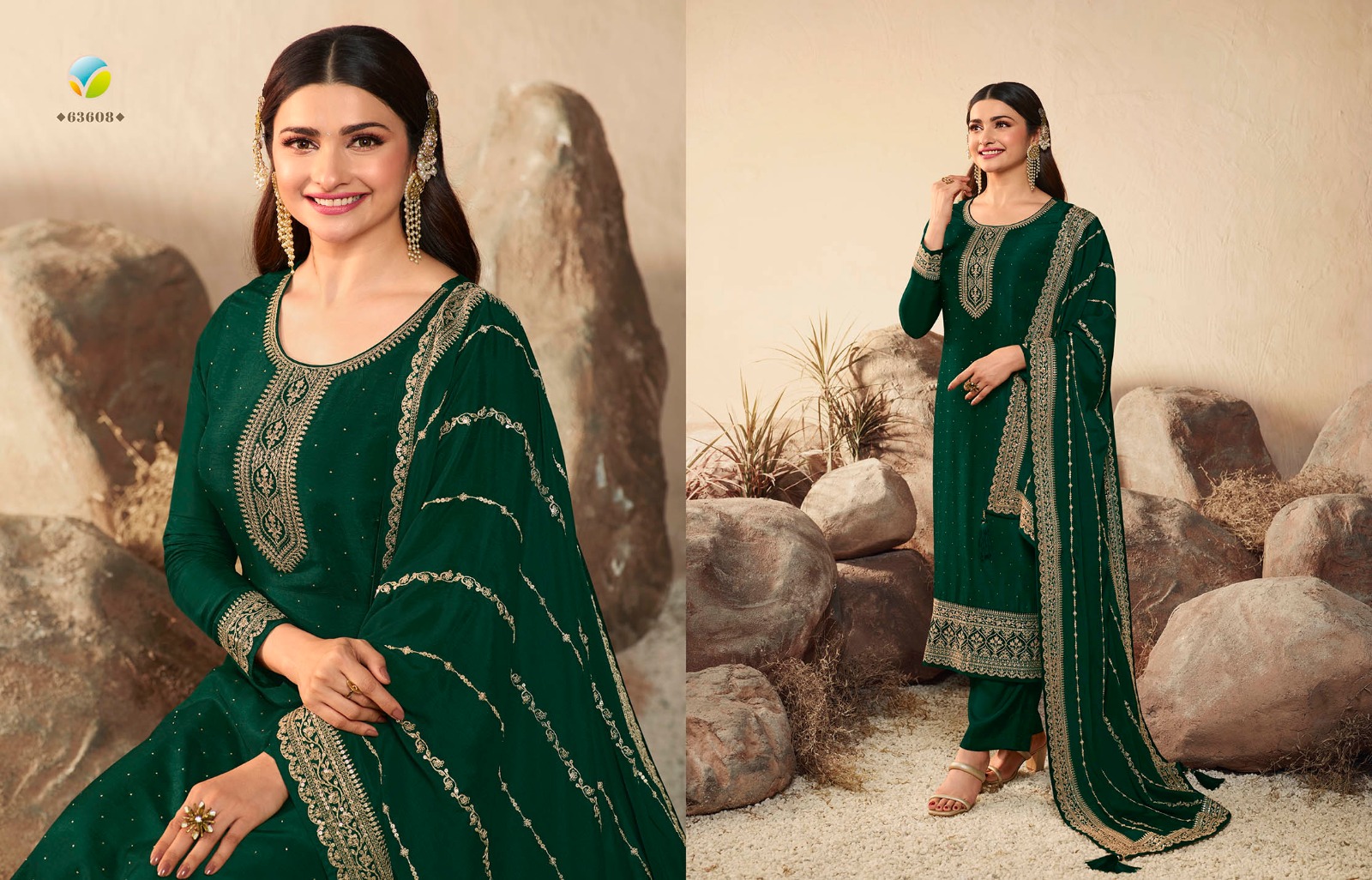 vinay fashion kaseesh geet dola silk chinon gorgeous look gawon catalog