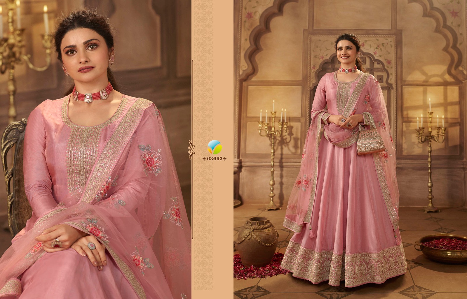 vinay fashion kaseesh noor mahal dola silk decent embroidery look slawar suit catalog