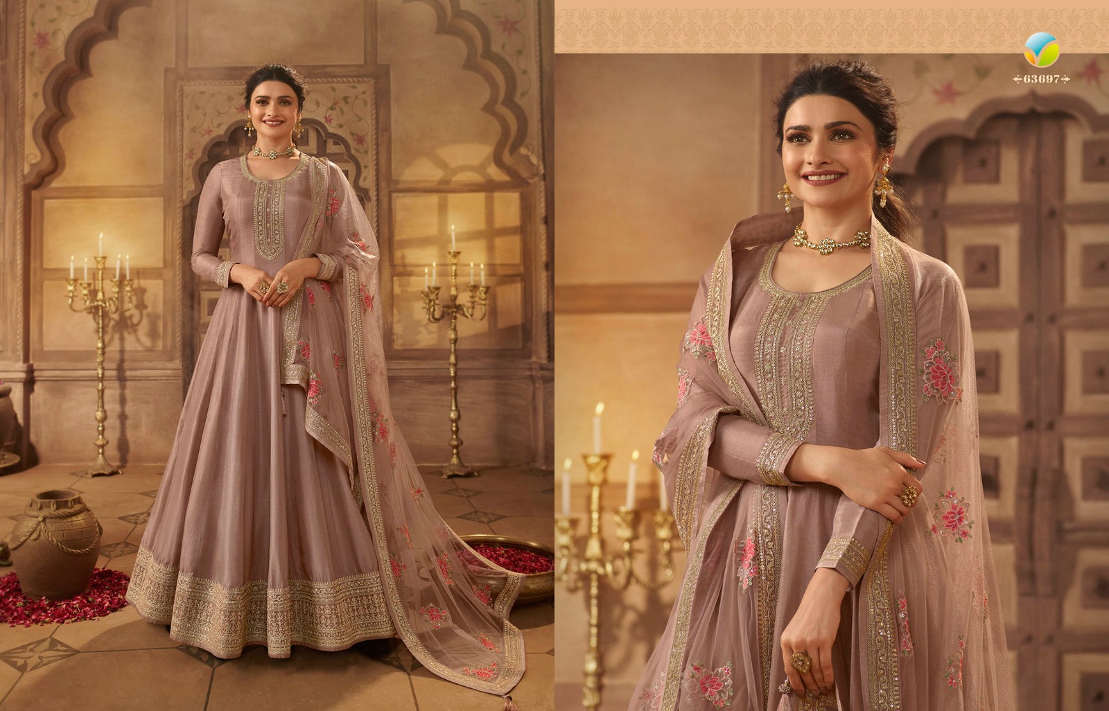 vinay fashion kaseesh noor mahal dola silk decent embroidery look slawar suit catalog