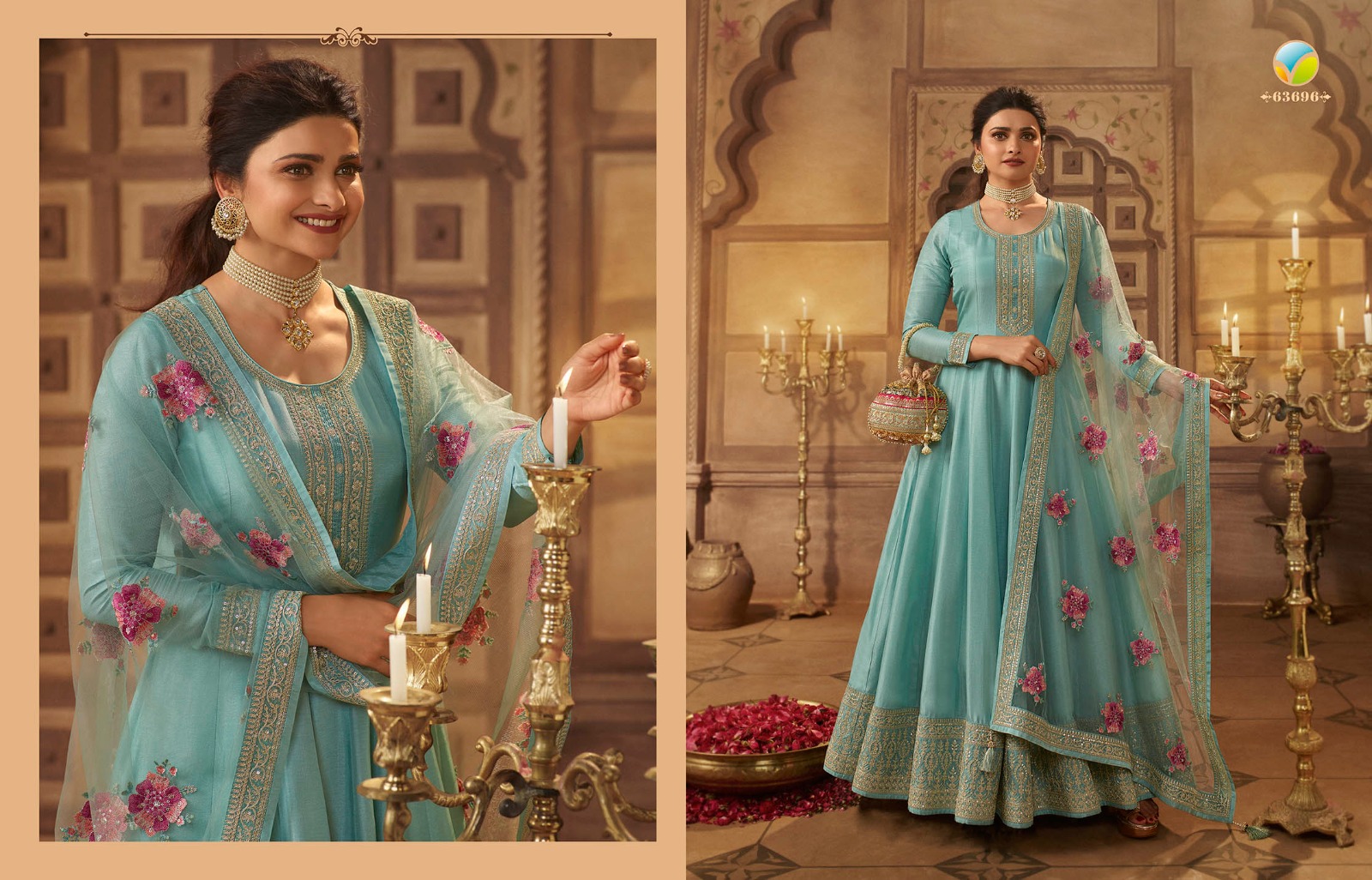 vinay fashion kaseesh noor mahal dola silk decent embroidery look slawar suit catalog