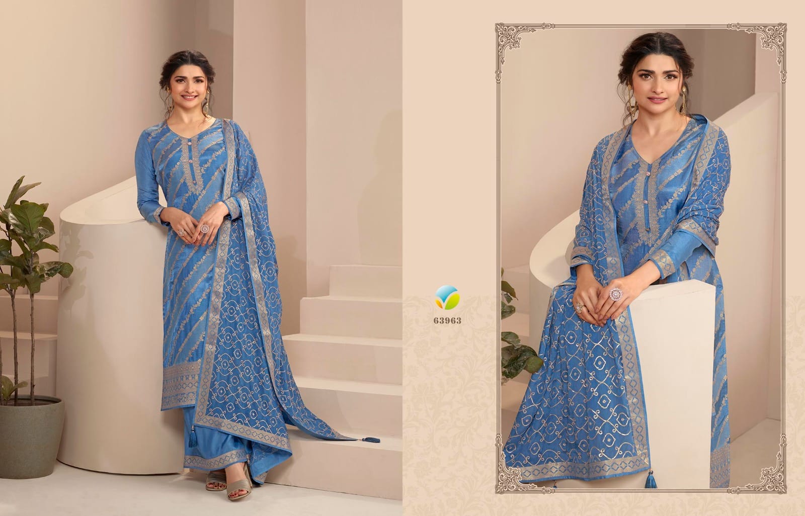 vinay fashion kaseesh saavi dola jaquard gorgeous look gawon catalog