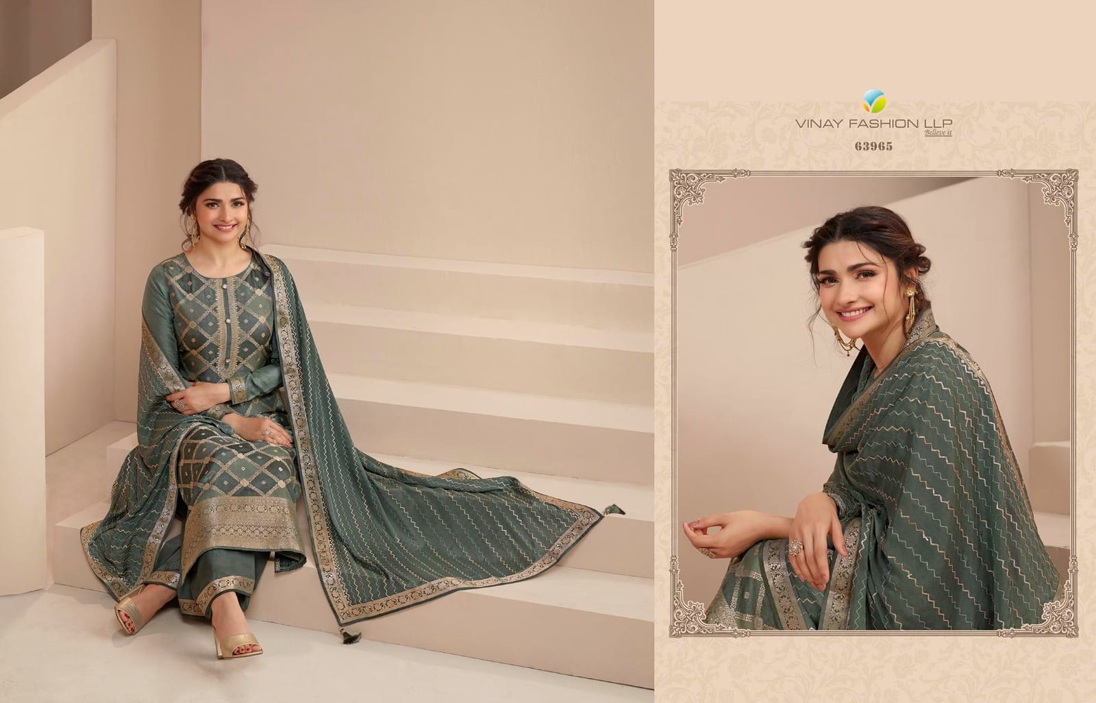 vinay fashion kaseesh saavi dola jaquard gorgeous look gawon catalog