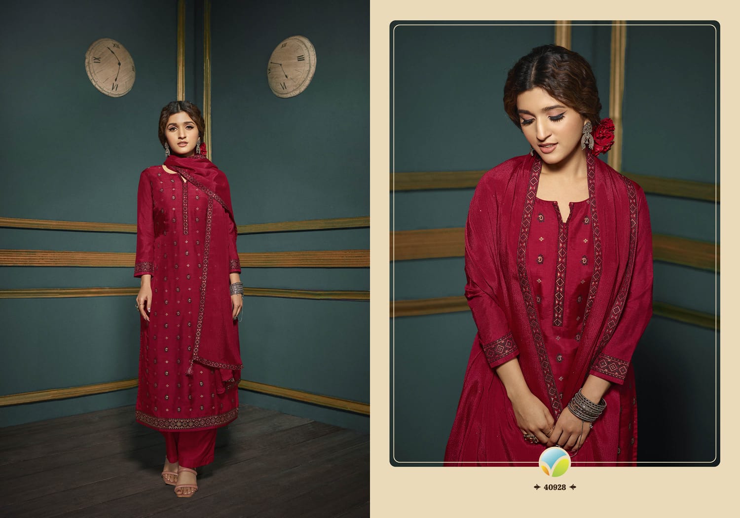 vinay fashion tumbaa vani dola gorgeous look top bottom with dupatta catalog