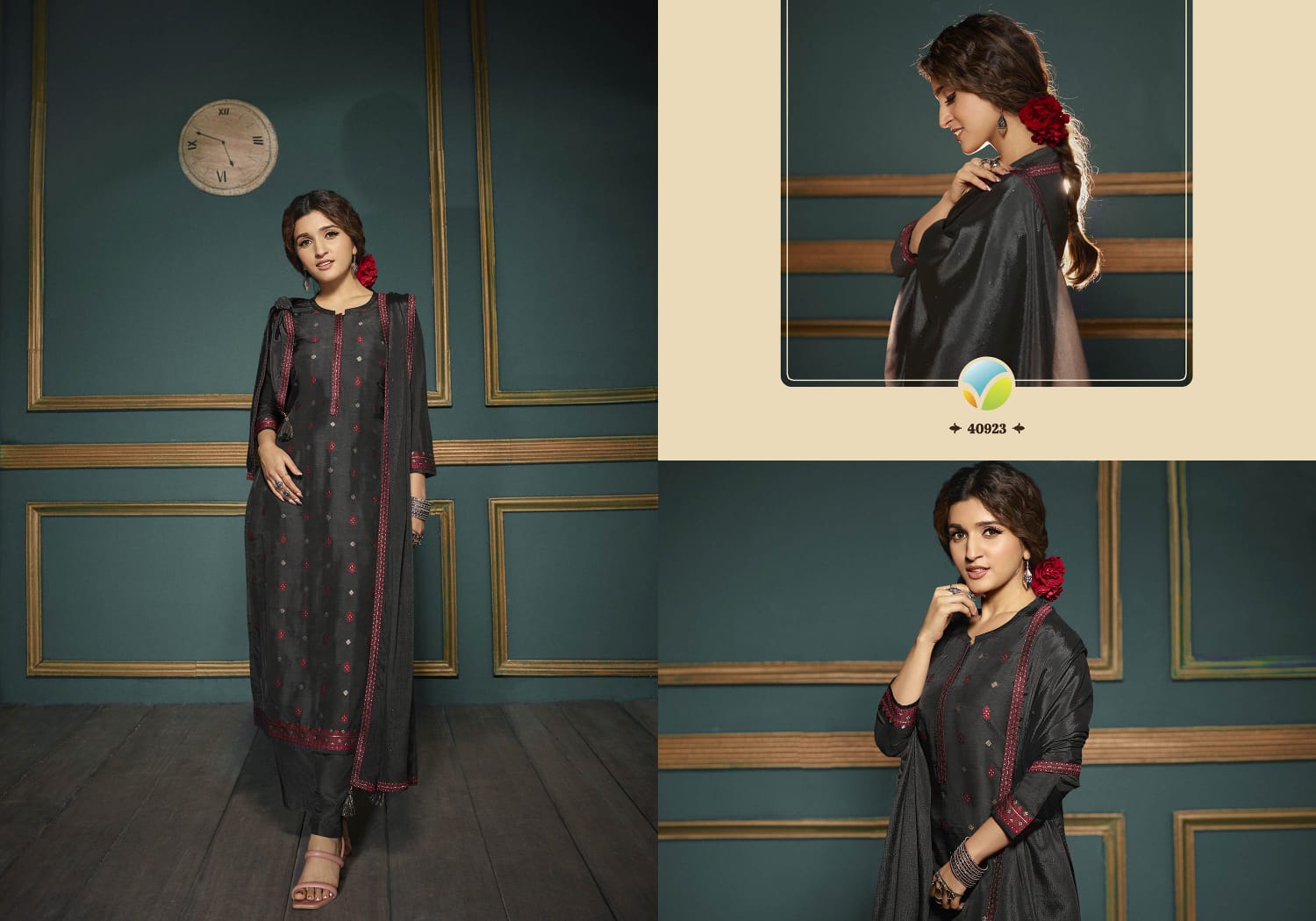 vinay fashion tumbaa vani dola gorgeous look top bottom with dupatta catalog