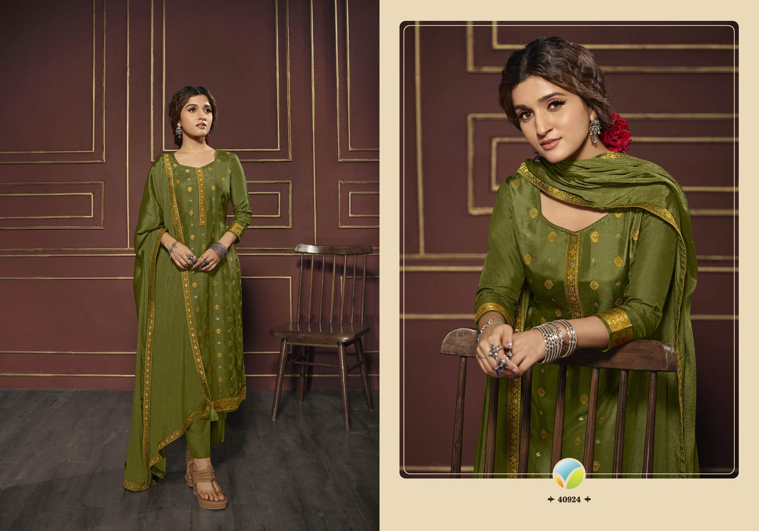 vinay fashion tumbaa vani dola gorgeous look top bottom with dupatta catalog