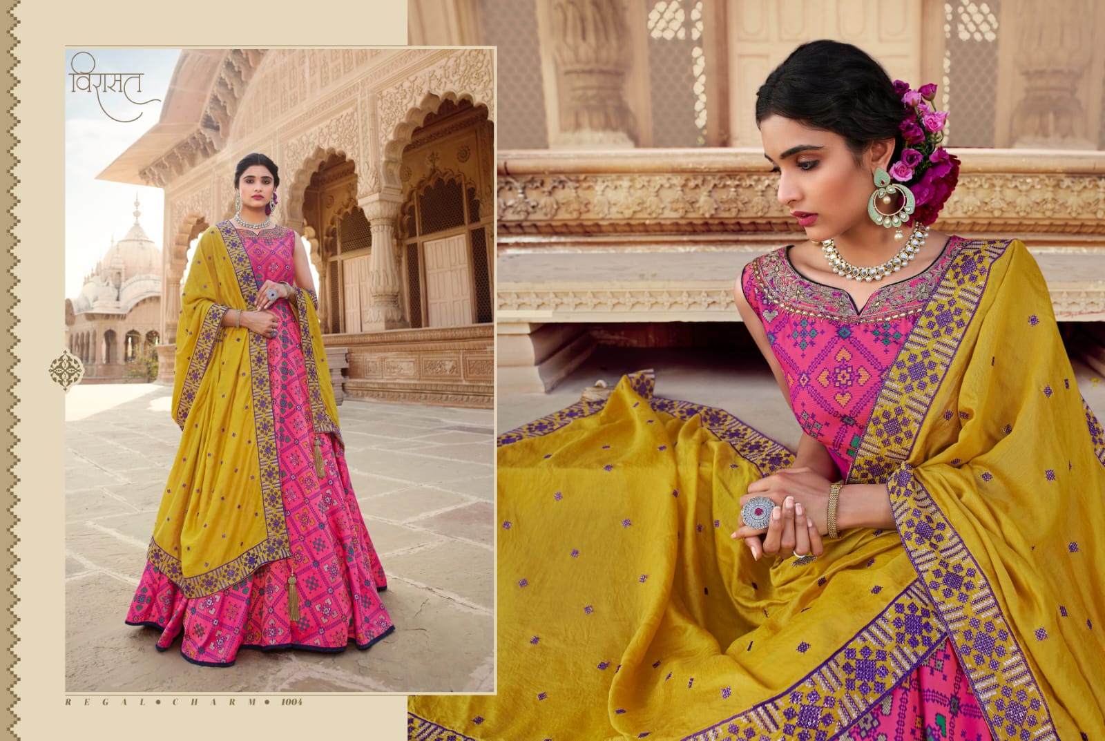 virasat kadambari fancy gorgeous look gown catalog