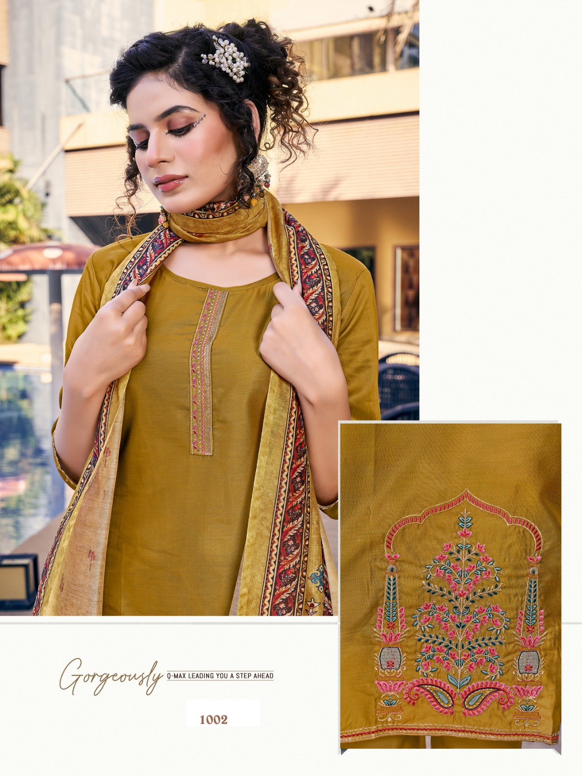 vitara fashion royal ford viscose gorgeous look top bottom with dupatta catalog