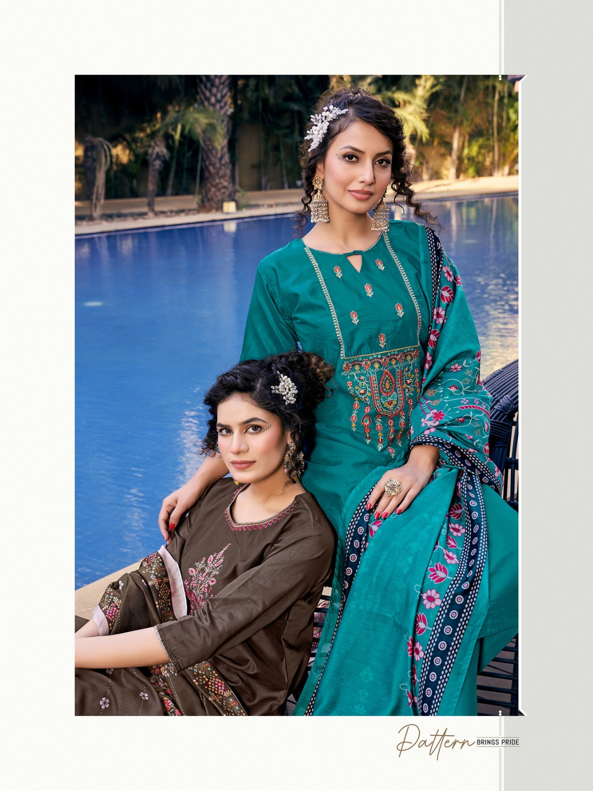 vitara fashion royal ford viscose gorgeous look top bottom with dupatta catalog