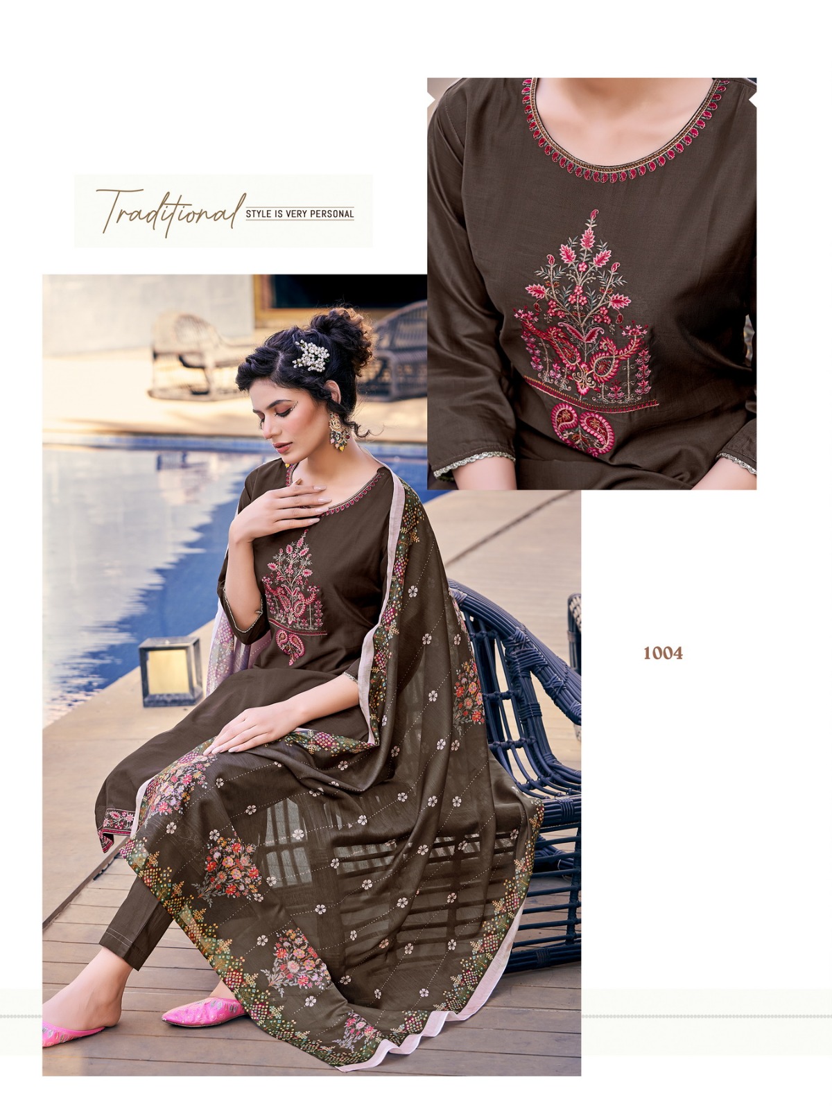 vitara fashion royal ford viscose gorgeous look top bottom with dupatta catalog