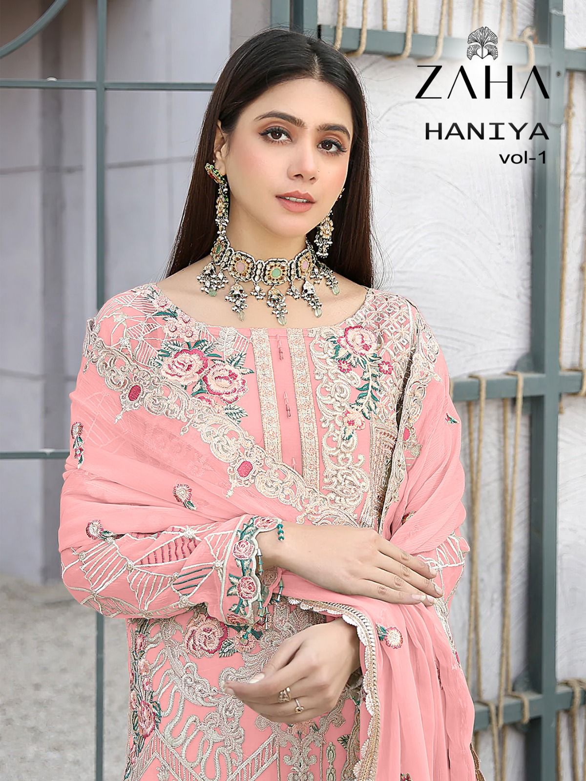 zaha haniya vol 1 DNO  10128 A B C D georgette catchy look salwar suit catalog