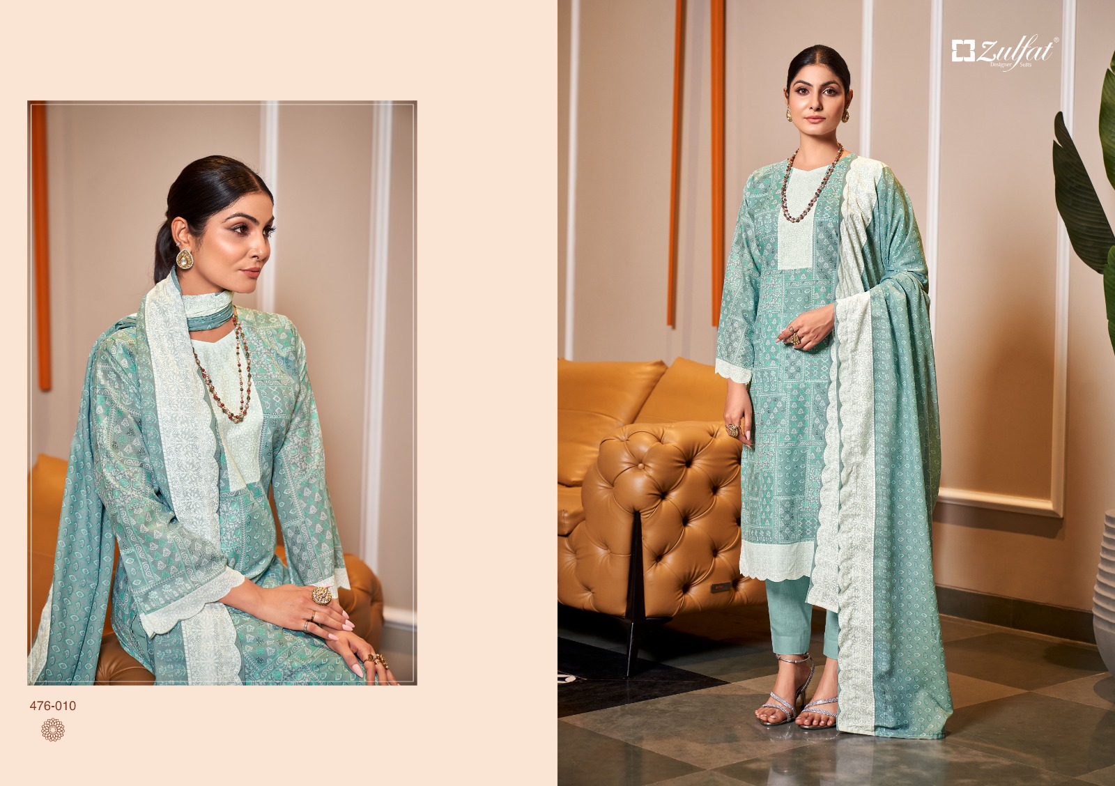 zulfat designer suit afsana cotton elegant look salwar suit catalog