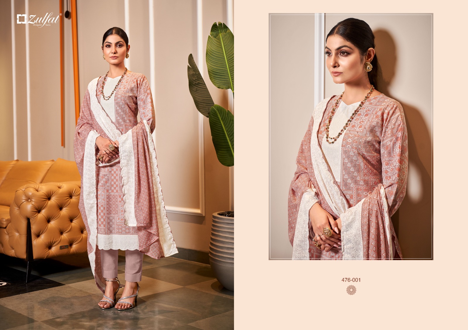 zulfat designer suit afsana cotton elegant look salwar suit catalog