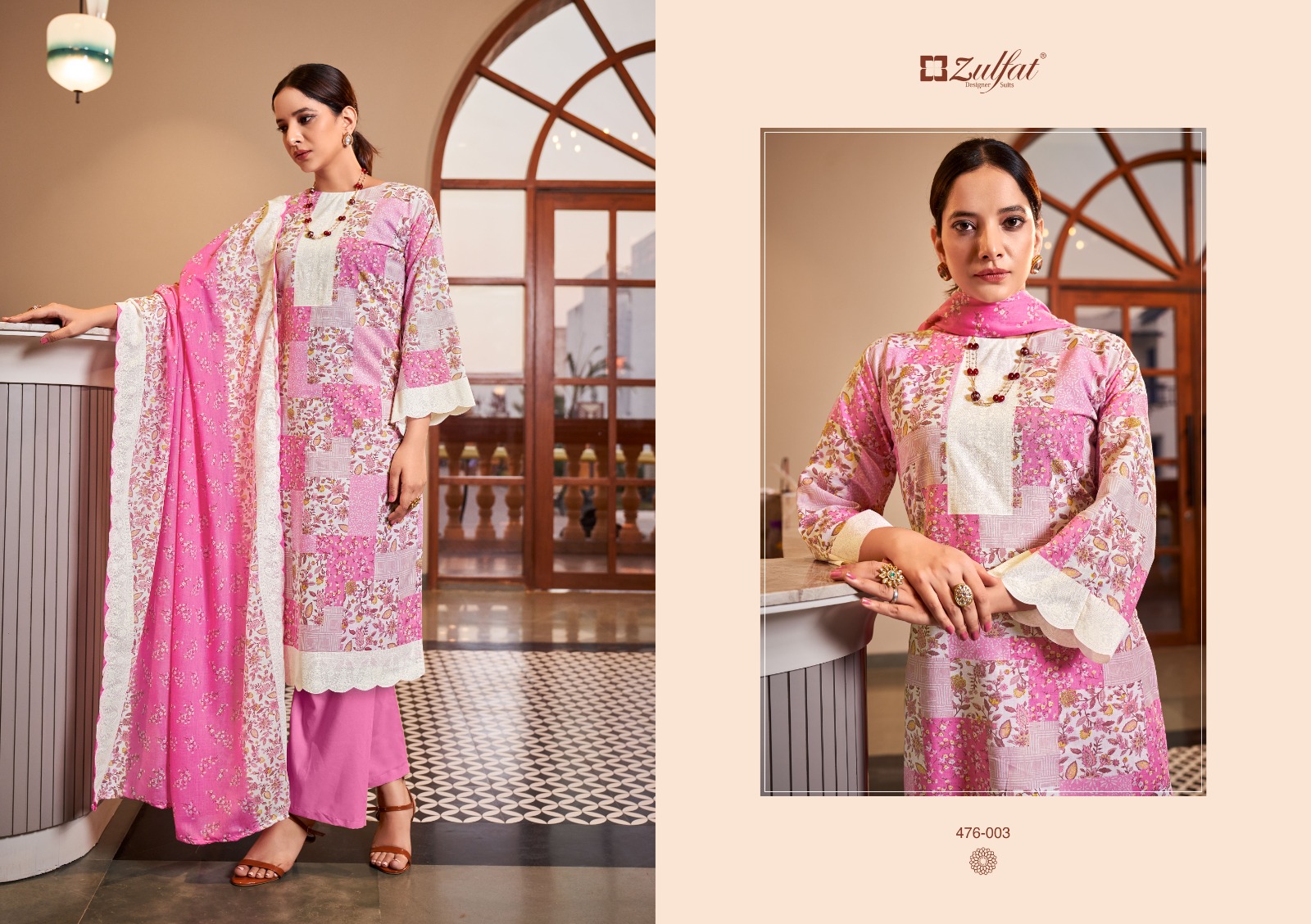 zulfat designer suit afsana cotton elegant look salwar suit catalog